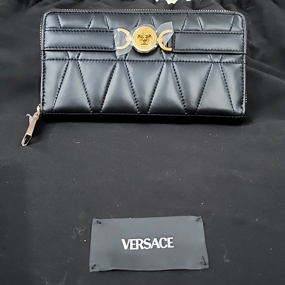 Versace Black and Gold Wallet